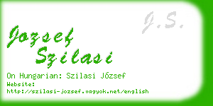 jozsef szilasi business card