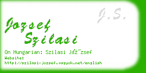 jozsef szilasi business card